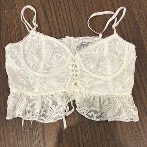 White Altar’d State Lace Corset top